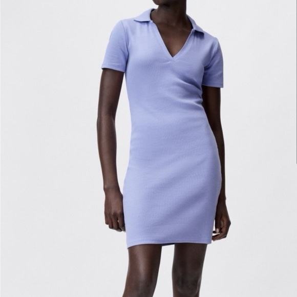 Periwinkle Zara collared dress - Picture 1 of 4
